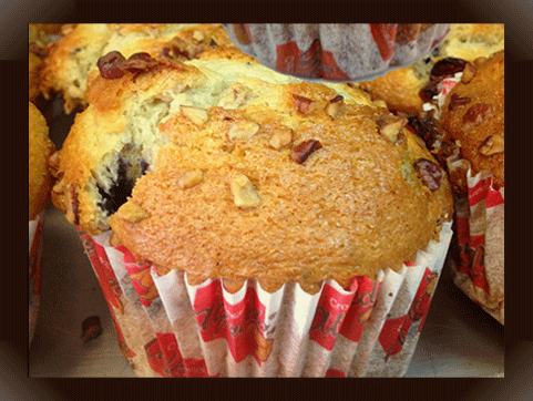 Muffin Mora Azul-Nuez y Mora Azul-Arándano